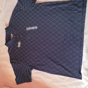 The Foundry Quick-Dri 3XLT Black w/ pattern short sleeve casual shirt NWT